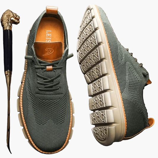 Herren Sneaker Freizeit Komfortschuh – Atmungsaktiver Alltagsschuh mit moderner Sohle