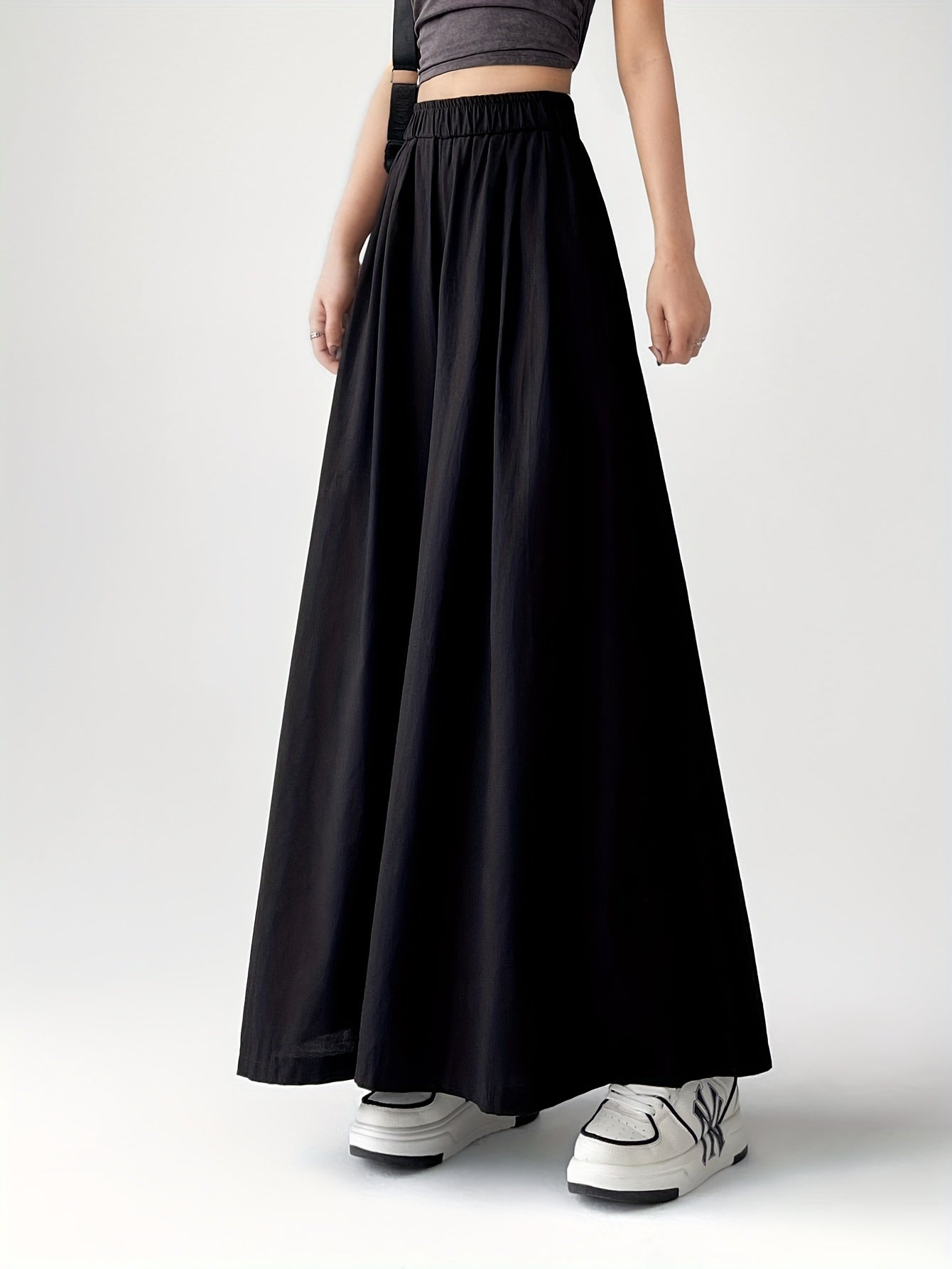 Damen Weite Palazzo Culotte Hose – Modischer Streetstyle für Freizeit und Alltag