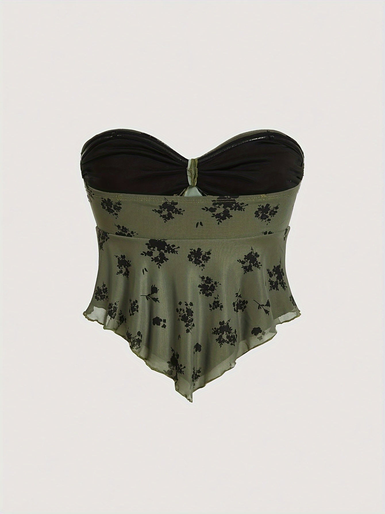 Damen Bandeau-Top mit Bindedetail und verspieltem Schnitt