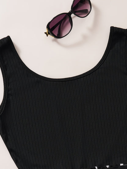 Damen Jumpsuit Elegant Gestreift mit Taillengürtel – Perfekt für Frühling & Sommer