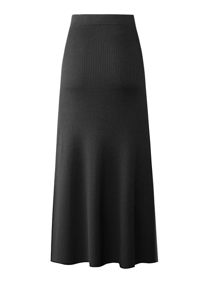Damen Bleistiftrock mit Taillenschnürung und Rippstruktur für vielseitigen Stil