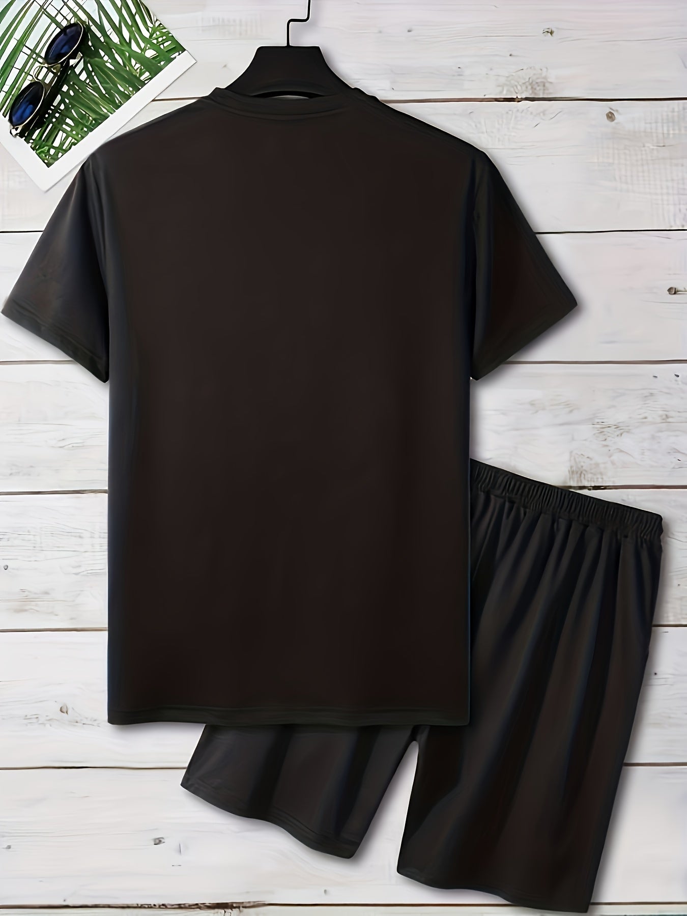 Herren Streetwear Set mit Smiley-Print – T-Shirt & Shorts, Lässiges Sommer Outfit