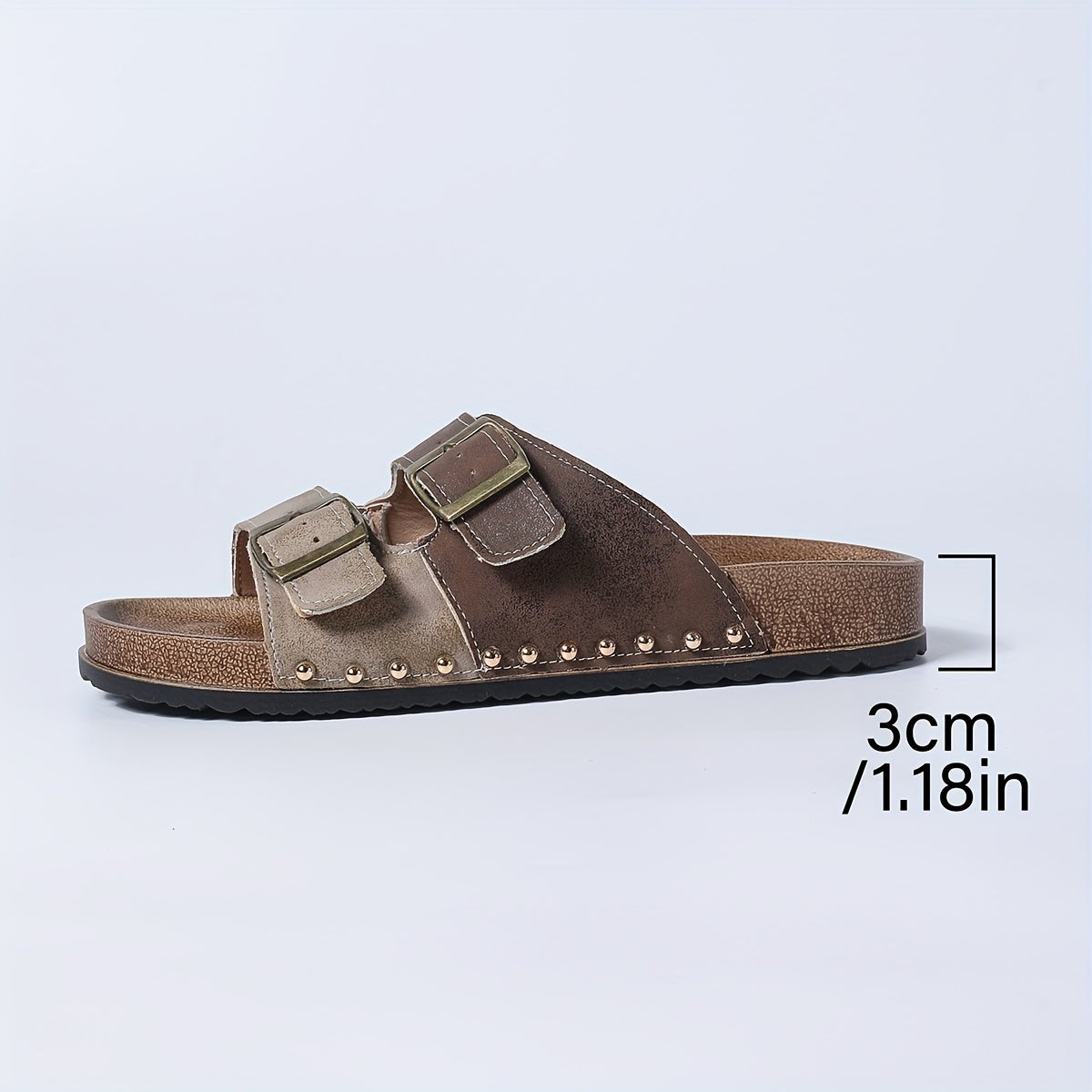 Damen Vintage Komfort Sandalen mit Schnallen – Bequeme Sommerschuhe für Alltag und Freizeit