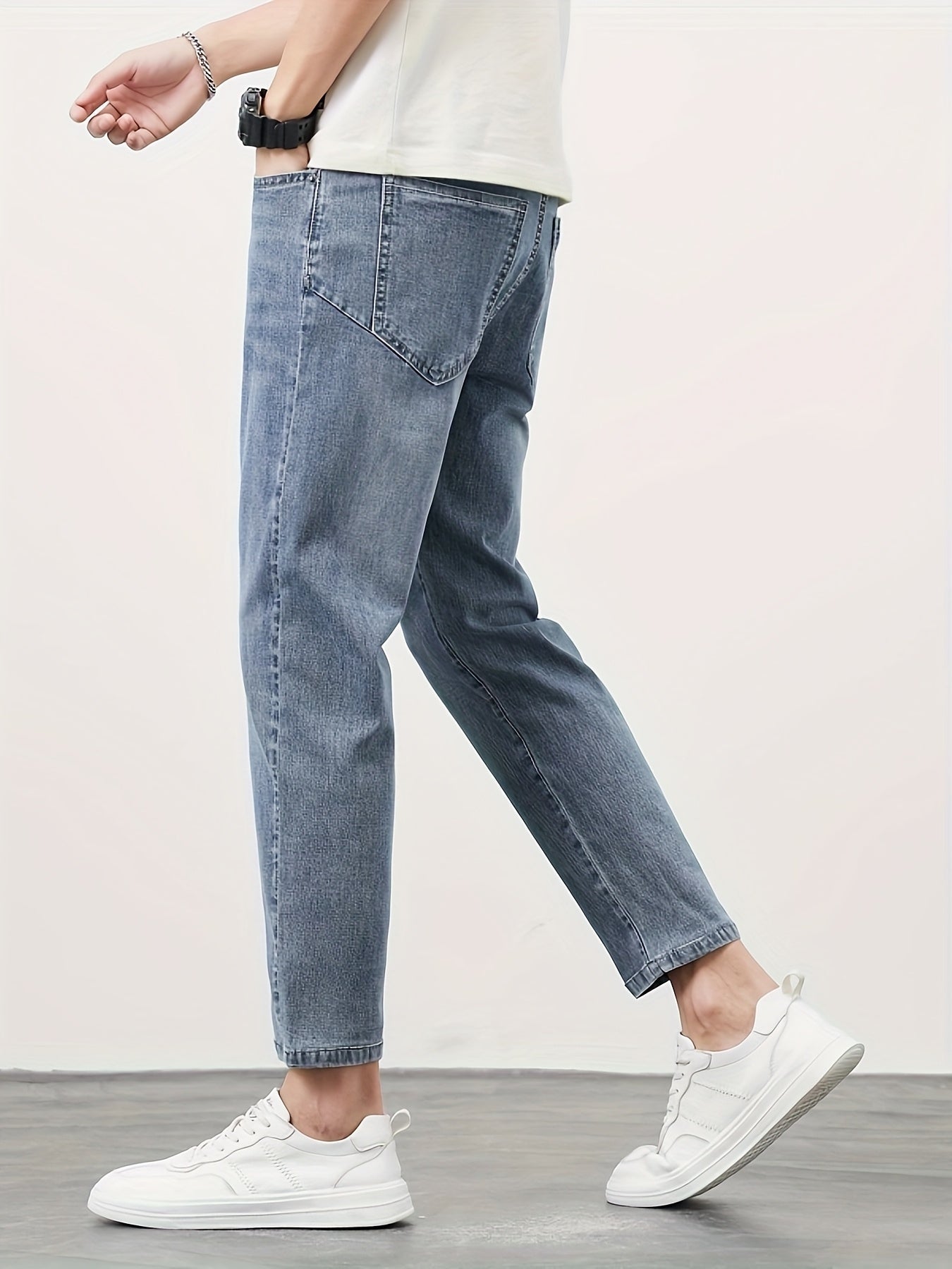 Herren Jeans Tapered Fit – Moderner Freizeit-Look, Bequeme Passform