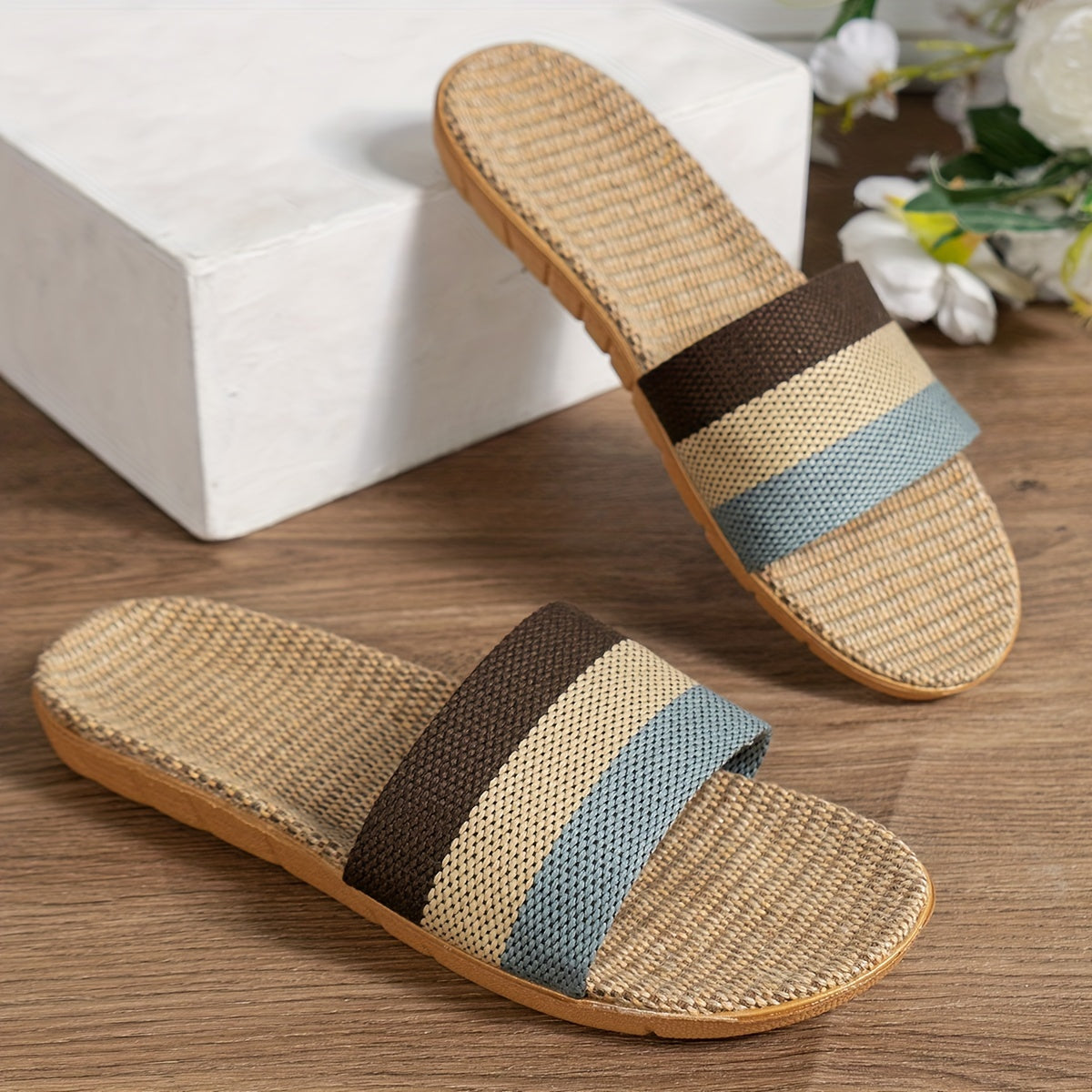 Damen Komfort-Slipper Sandalen für den Sommer – Bequeme Freizeitschuhe mit offenem Zehenbereich
