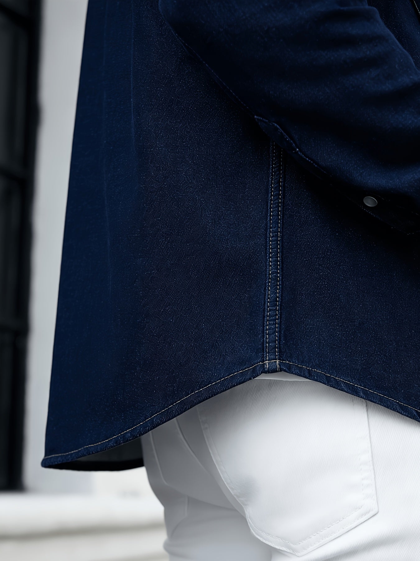 Herren Denim Hemd im Casual Western Stil – Perfekt für Freizeit und Alltag