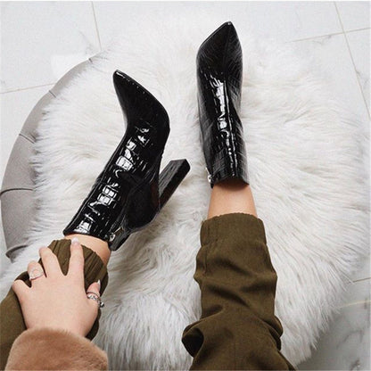Kathryn – Lederstiefeletten mit Absatz für Damen