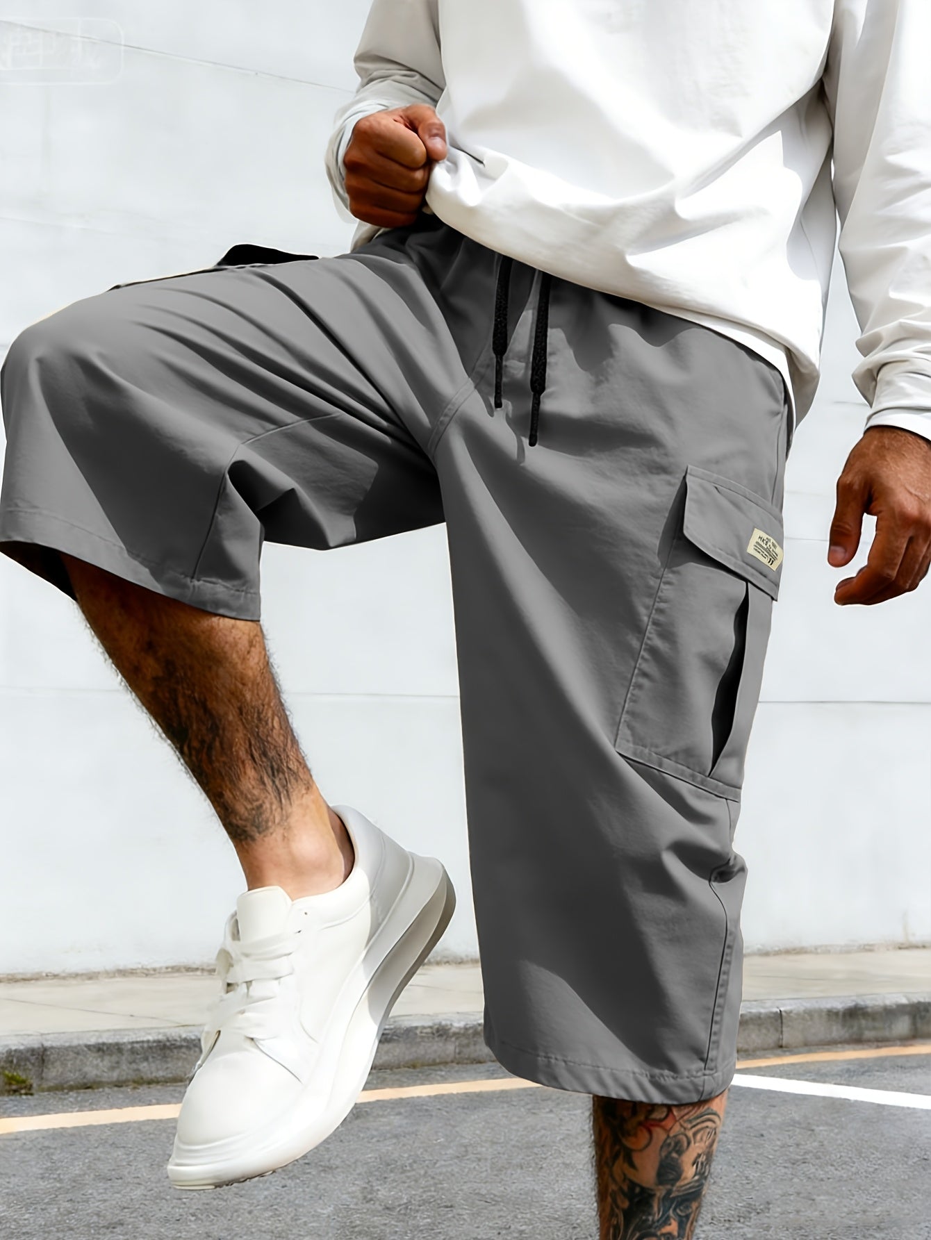 Herren Cargo-Shorts mit Taschen – Lässige Knielange Freizeithose für Alltag & Sport