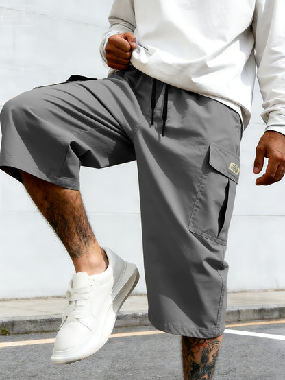 Herren Cargo-Shorts mit Taschen – Lässige Knielange Freizeithose für Alltag & Sport