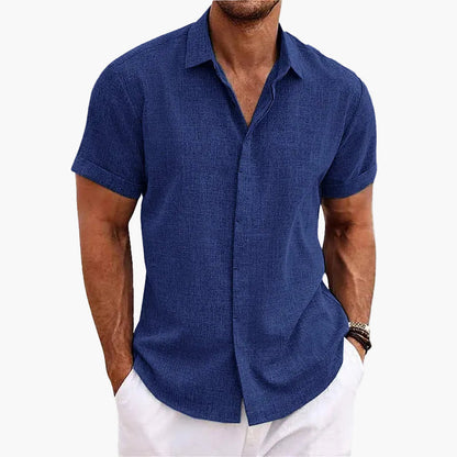 Herren Freizeithemd mit Reverskragen – Kurzarm, Sommer, Modern, Ideal für Alltag & Reisen