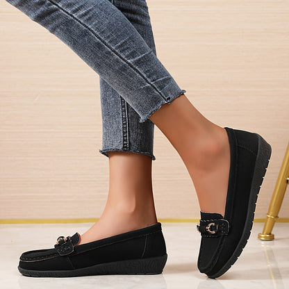 Damen Mokassins Elegant Komfort Slip-On Freizeit Loafer Schuhe