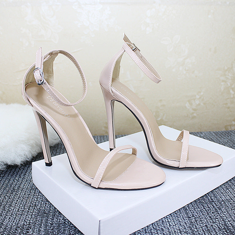 Amanda – Extrahohe Damen High Heels mit Fischmaul-Design