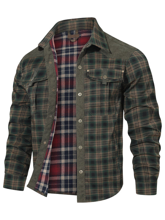 Herren Freizeithemd im Karo-Look – Stilvolles Outdoor Overshirt für Alltag und Freizeit