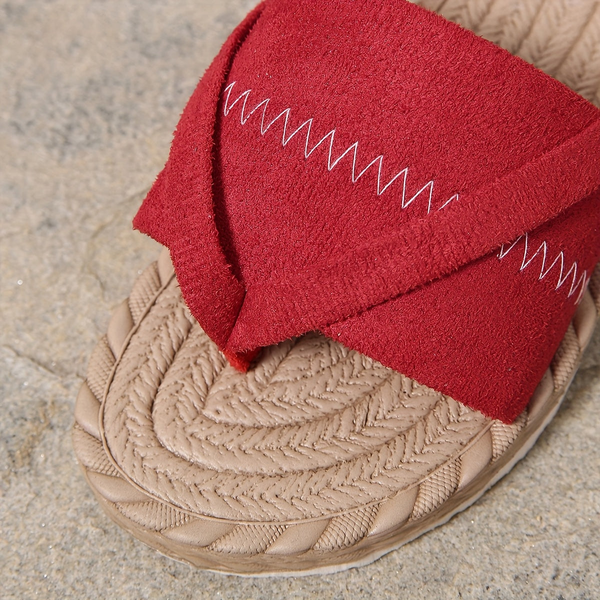 Damen Komfort-Sandalen im Preppy-Stil für Freizeit und Sommer