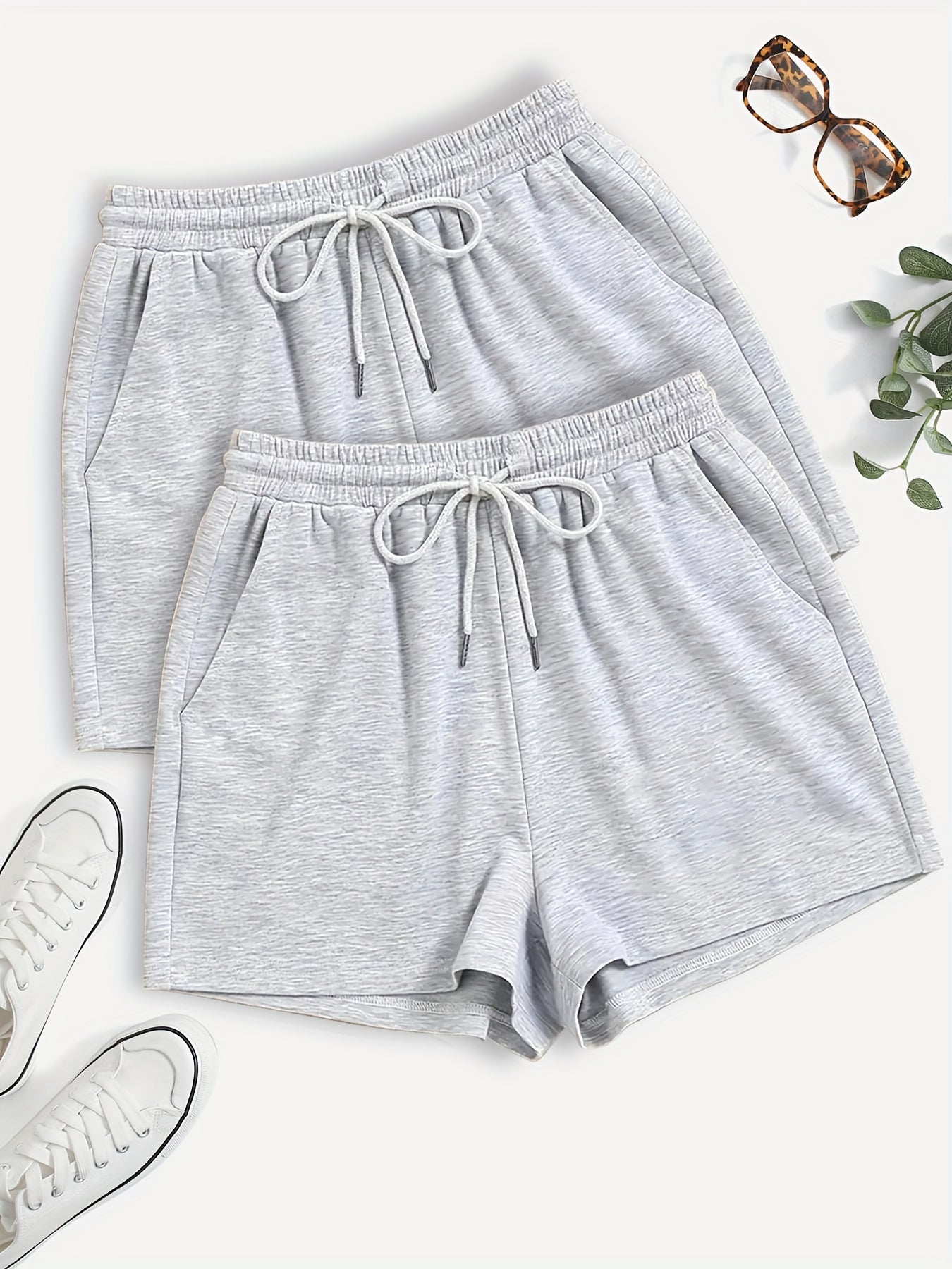 Damen Freizeithose Shorts mit Kordelzug – Bequeme Sport- und Loungewear