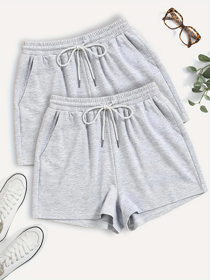 Damen Freizeithose Shorts mit Kordelzug – Bequeme Sport- und Loungewear