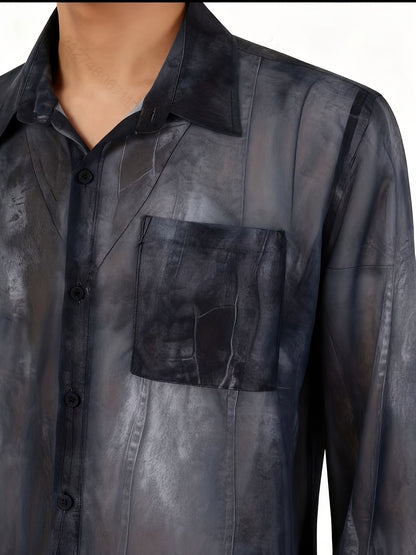 Herren Oversized Hemd und Shorts Set im lässigen Freizeitstil – Modernes Design für Strand und Alltag