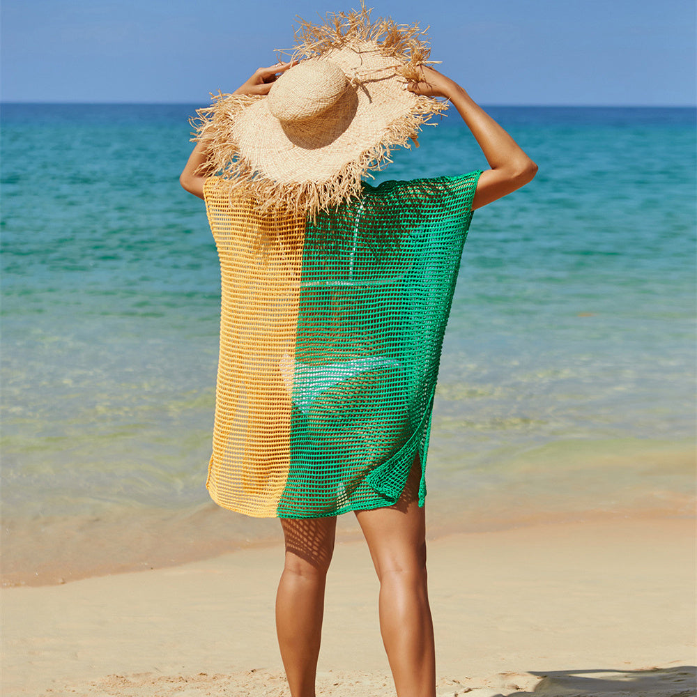 Natasha – Strandbedeckung mit Strickmuster