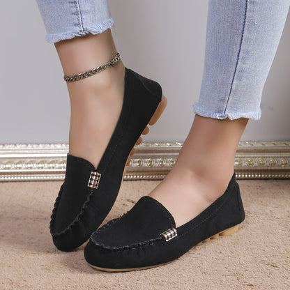 Damen Mokassin-Slipper – Bequeme Freizeitschuhe im eleganten Look