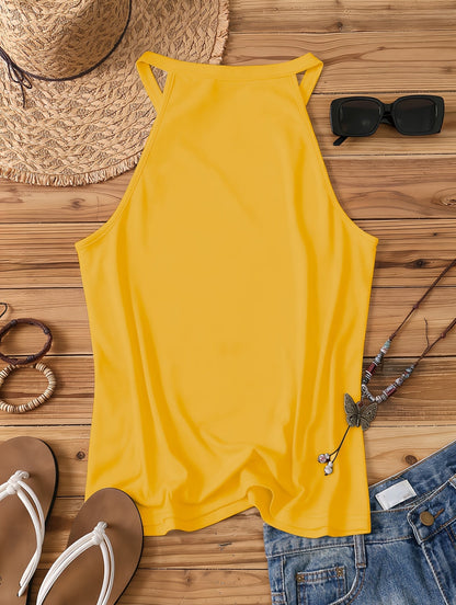 Damen Tanktop mit Wildblumen-Print – Sommerliches Freizeitshirt im Boho-Stil
