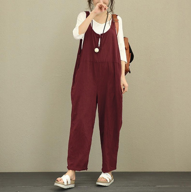 Lisa – Weite Damenlatzhose aus Baumwollmischung