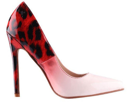 Heidi – Spitzen Pumps mit Leopardenmuster