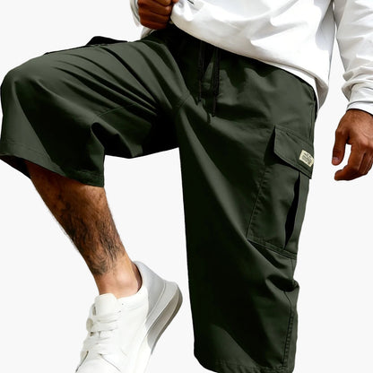 Herren Cargo-Shorts mit Taschen – Lässige Knielange Freizeithose für Alltag & Sport