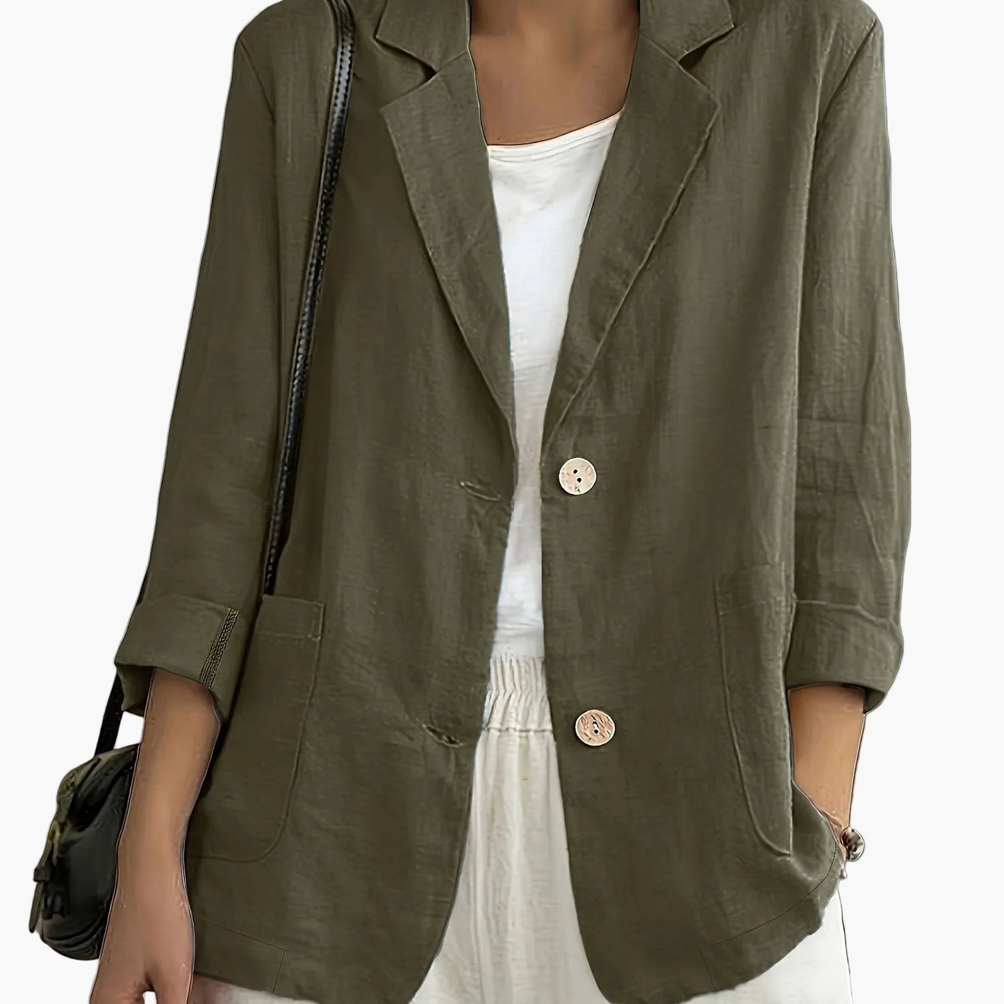 Damen Blazer Elegant Locker Business Freizeitjacke