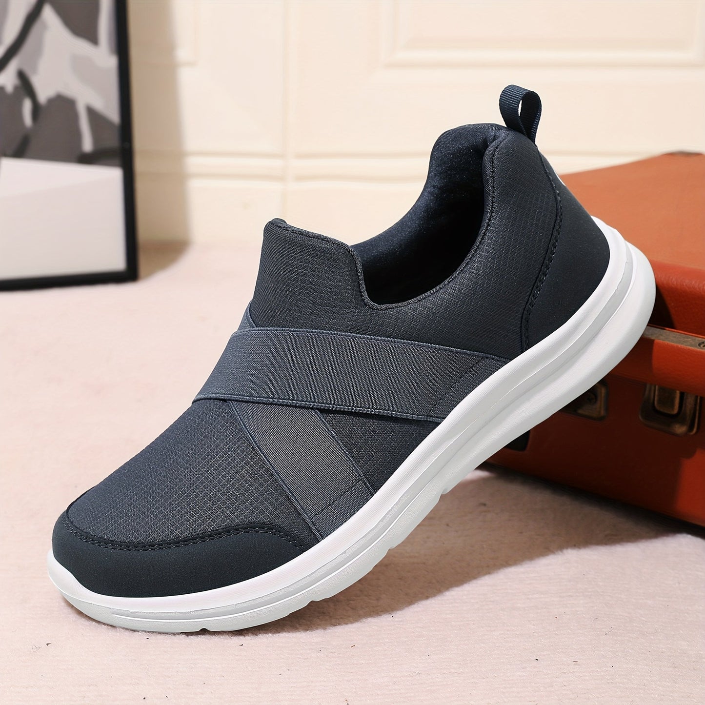 Herren Slip-On Freizeitschuhe – Bequeme Walking Sneaker für Alltag & Freizeit