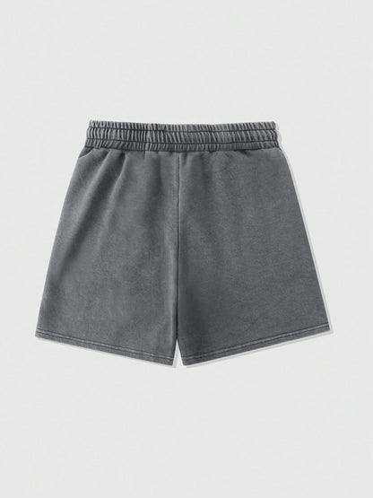Herren Streetwear Shorts mit Hustle Print – Lässige Freizeithose für Sport & Alltag