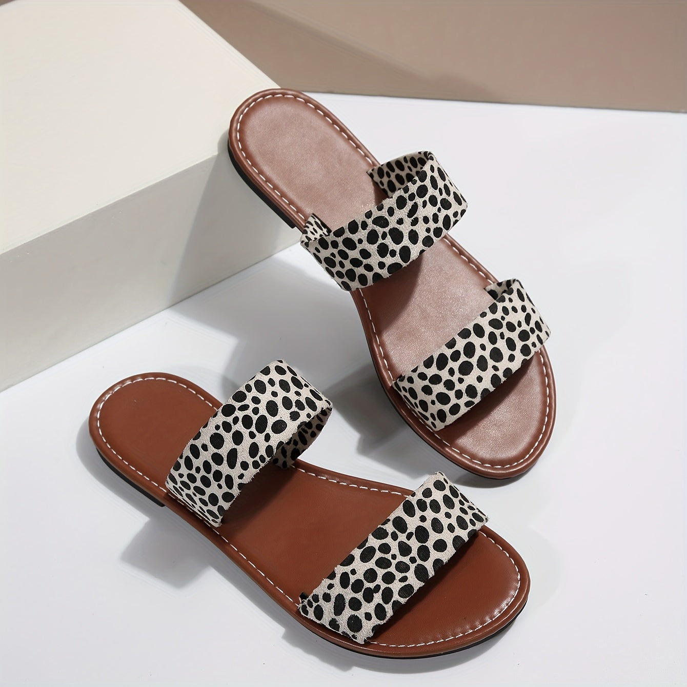 Damen Slide Sandalen mit Animal Print – Modische Sommerschuhe für Freizeit & Alltag