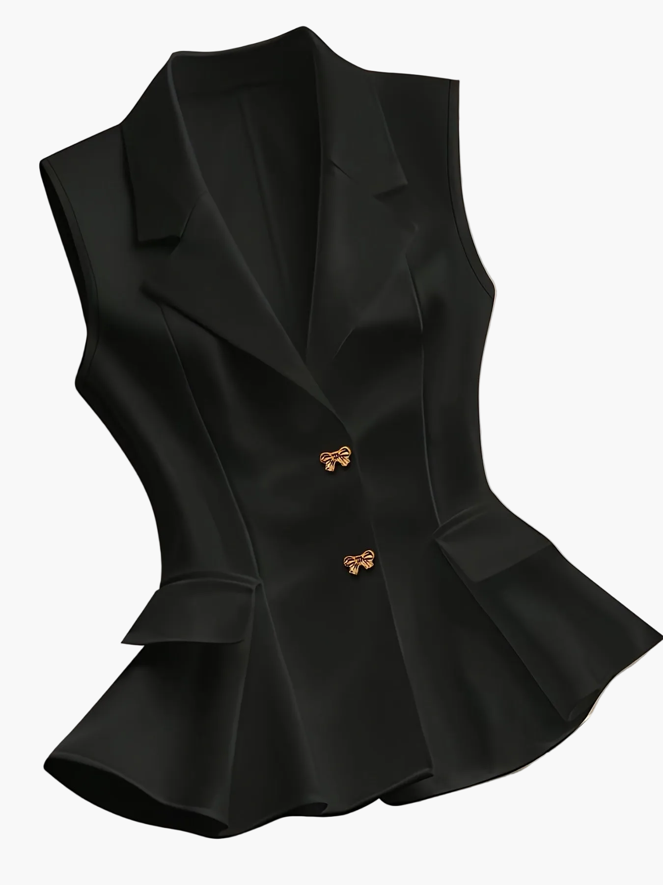 Damen Elegante Ärmellose Blazer-Weste für Business und Freizeit