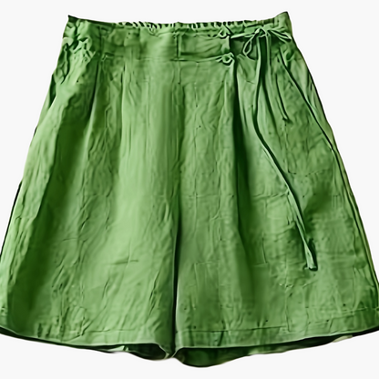 Damen Weite High-Waist Shorts im Casual-Look für Alltag und Freizeit