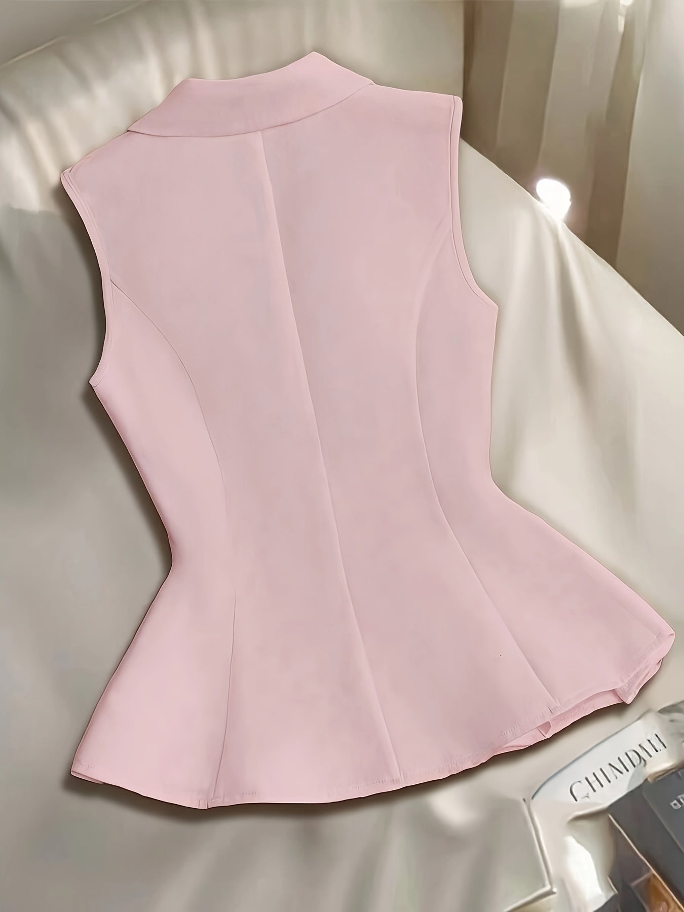 Damen Elegante Ärmellose Blazer-Weste für Business und Freizeit