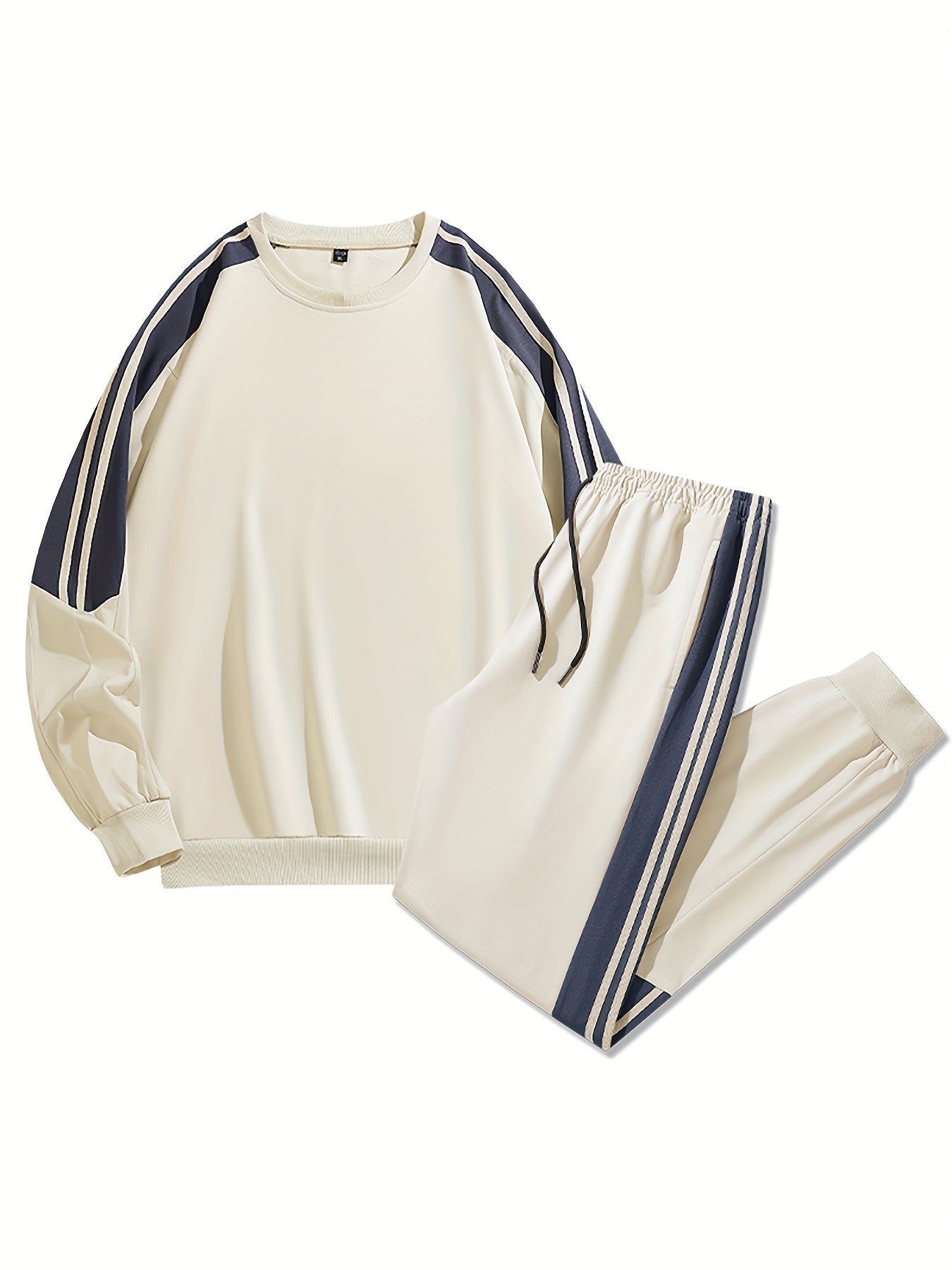 Herren Trainingsanzug Sportlich Freizeit Zweiteiler Set – Lässiger Style für Alltag und Sport