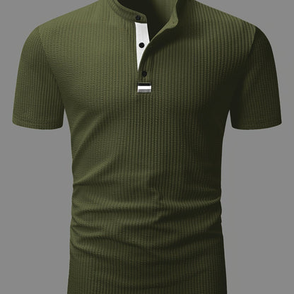 Herren Polohemd Modern Fit mit Stehkragen – Stilvolles Poloshirt für Büro und Freizeit