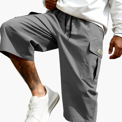 Herren Cargo-Shorts mit Taschen – Lässige Knielange Freizeithose für Alltag & Sport