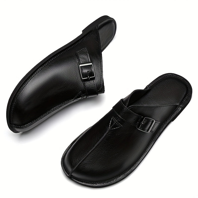 Herren Pantoletten mit Schnalle – Modische Slip-On Sandalen für Freizeit & Alltag