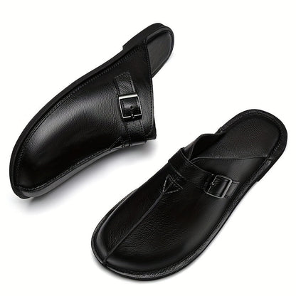 Herren Pantoletten mit Schnalle – Modische Slip-On Sandalen für Freizeit & Alltag