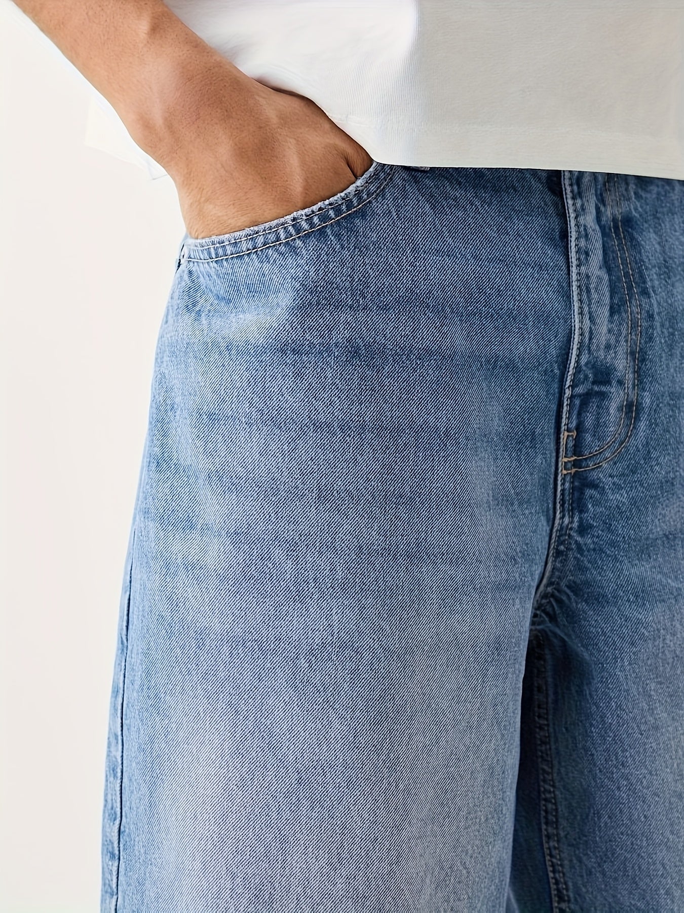 Herren Relaxed Fit Denim Bermudashorts – Modischer Freizeit-Look für Alltag und Streetstyle