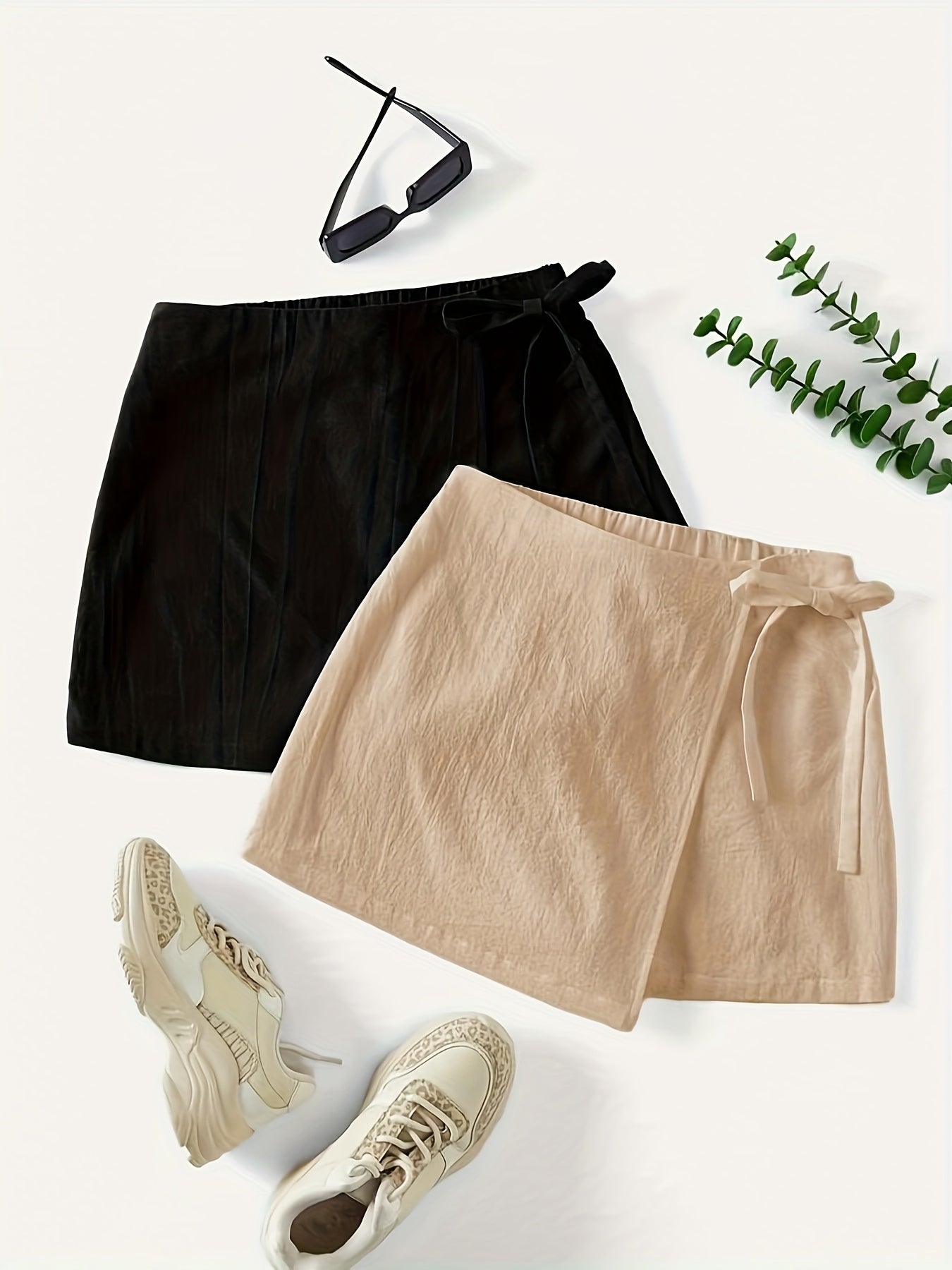 Damen Wickelrock im eleganten Streetstyle – Perfekt für Freizeit und Alltag