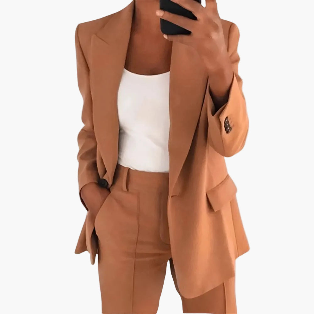 Damen Business Anzug Set – Eleganter Blazer & Hose für Büro und Alltag