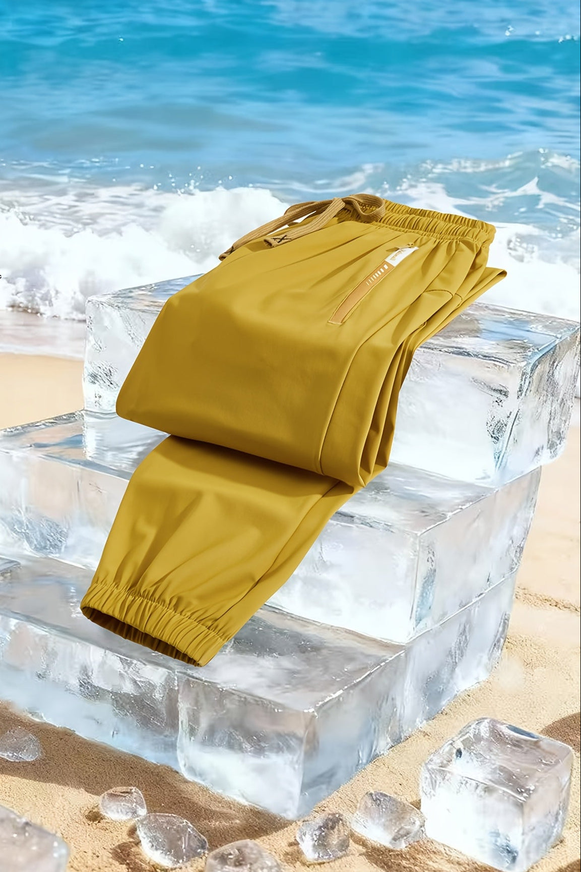 Herren Jogginghose für Sommer – Freizeit & Strand, Regular Fit, Elastischer Bund, Praktische Taschen