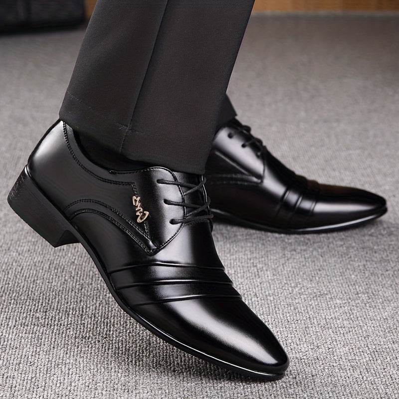 Elegante Herren Business-Schnürschuhe – Klassische Anzugschuhe für Büro & Feierlichkeiten