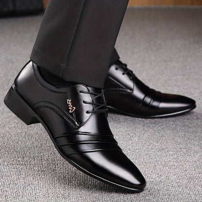 Elegante Herren Business-Schnürschuhe – Klassische Anzugschuhe für Büro & Feierlichkeiten