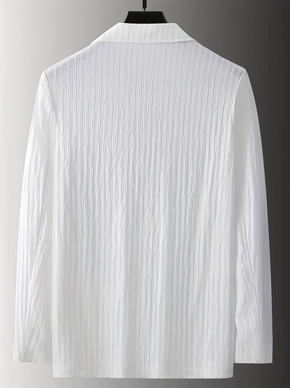 Herren Anzug mit modernem Streifen-Design – Eleganter Freizeitanzug für Frühling und Sommer