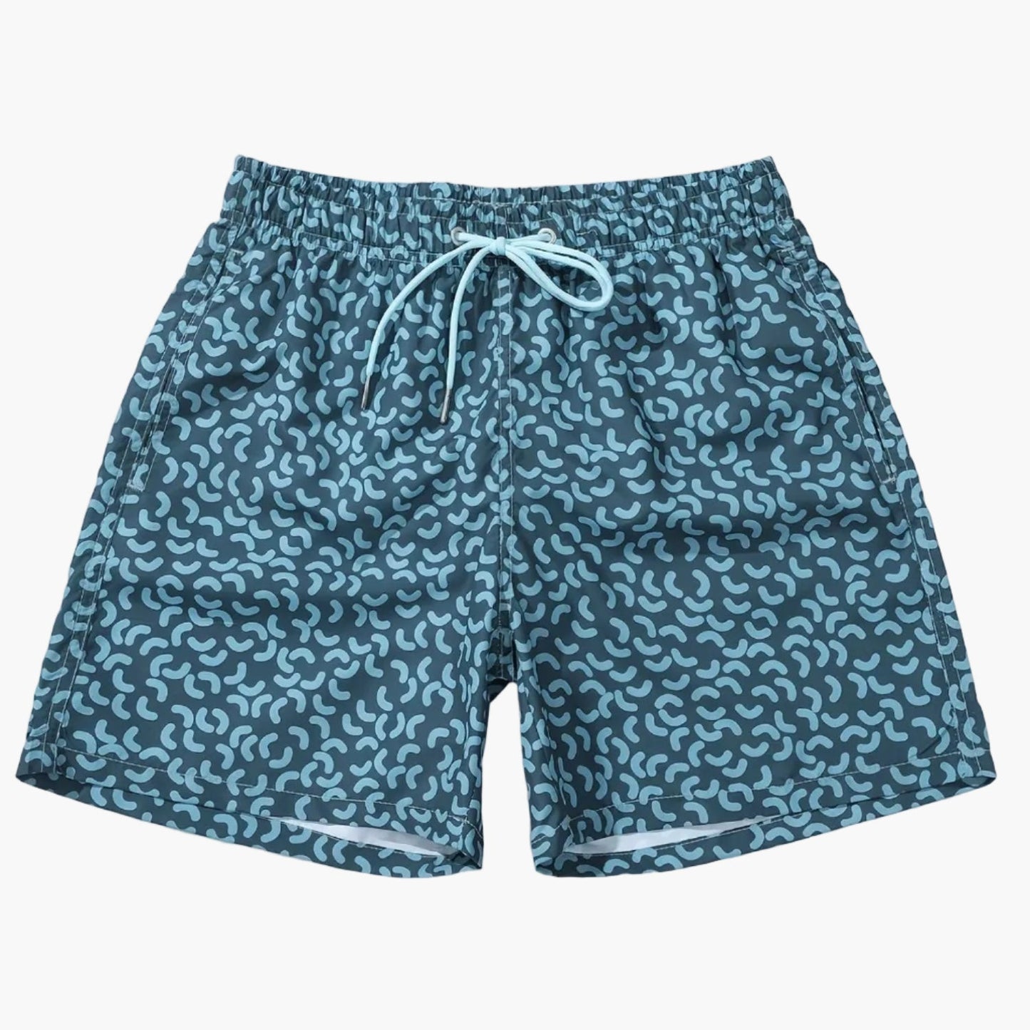 Herren Badeshorts mit modernem Muster – Sportliche Schwimmshorts für Strand und Pool