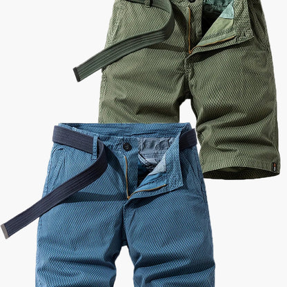 Herren Outdoor-Bermuda Shorts – Freizeit & Abenteuer, atmungsaktiv, mit Gürtel