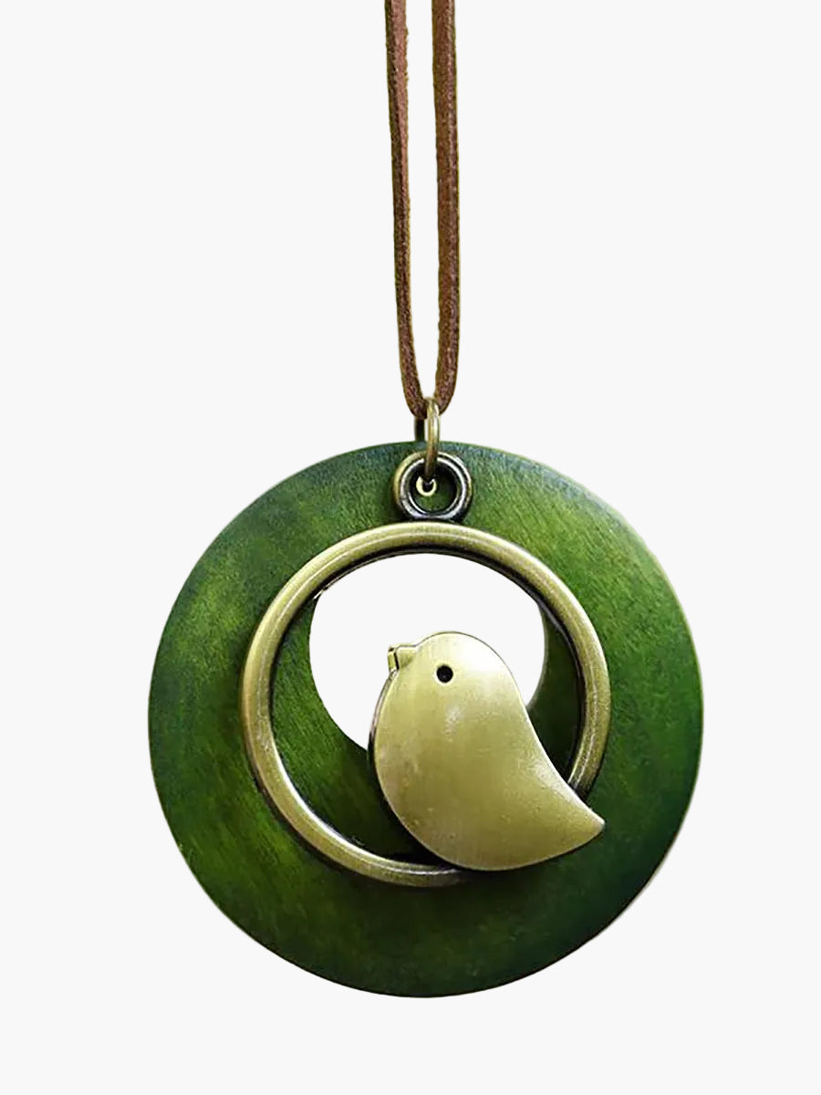 Unisex Vintage Halskette mit Retro-Vogelanhänger – Statement Schmuck für besondere Anlässe