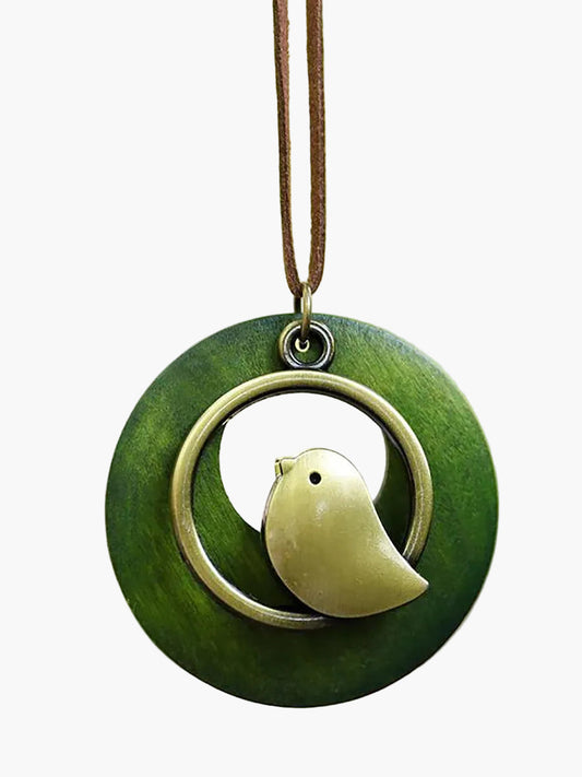 Unisex Vintage Halskette mit Retro-Vogelanhänger – Statement Schmuck für besondere Anlässe